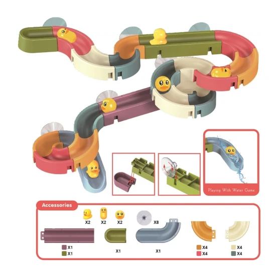DIY vodní skluzavka 34 ks – stavění a zábava