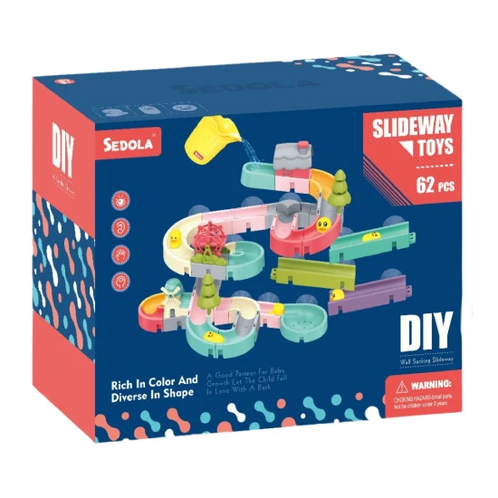 DIY vodní skluzavka 62 ks – stavění a zábava