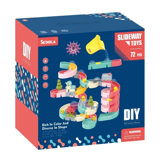 DIY vodní skluzavka 72 ks – stavění a zábava