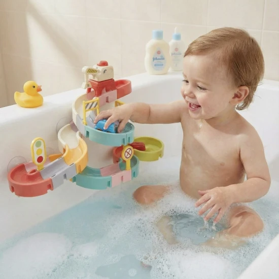 DIY Kuličková dráha do vody 37 ks – stavění a zábava