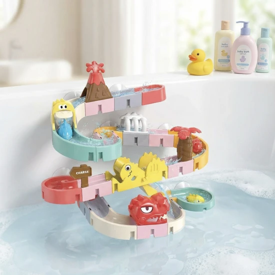 DIY Dino vodní dráha 43 ks – stavění a zábava