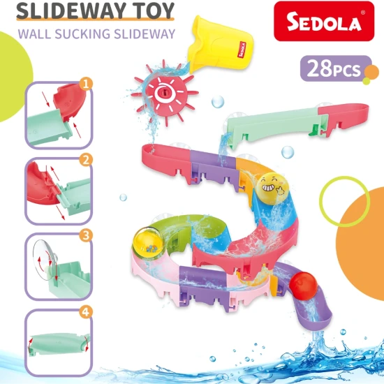 DIY vodní skluzavka 28 ks – stavění a zábava