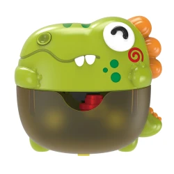 Interaktivní stroj na výrobu bublin do vany Dino