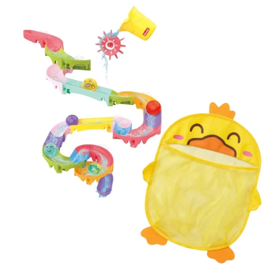 Set DIY skluzavka do vody 42 ks a závěsný organizér Kachna