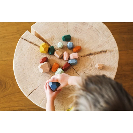 Small Foot by Legler Dřevěné Montessori balanční kostky Dřevěné Montessori balanční kostky – Každý kousek je originál!