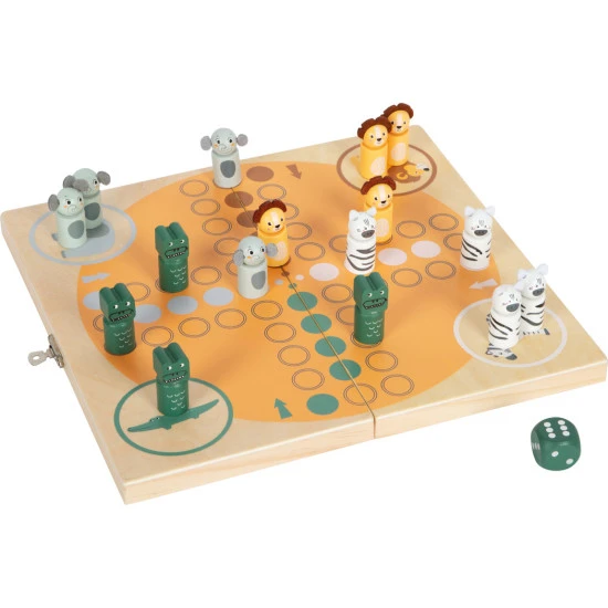 Small Foot by Legler Člověče nezlob se Safari pro 4 hráče Člověče, nezlob se Safari – stolní hra se zvířátky