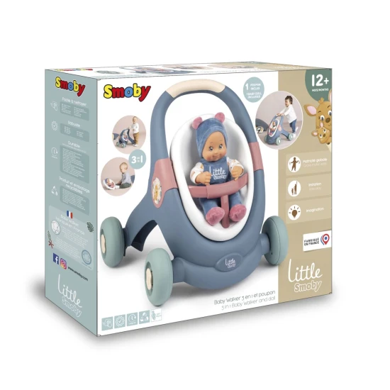 Chodítko 3 v 1 s panenkou – Smoby SM140308