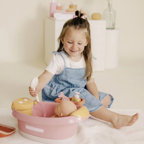 Baby Nurse elektronická vanička s příslušenstvím – Smoby SM220386