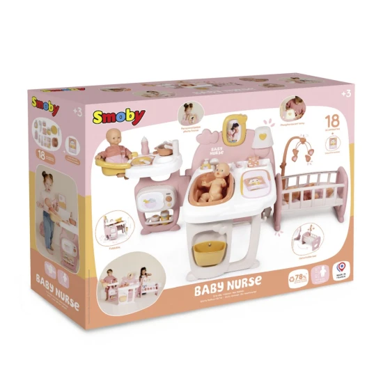 Hrací centrum Baby Nurse pro panenky se 3 zónami – Smoby SM220394