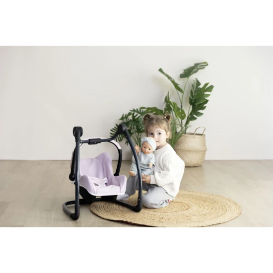 Autosedačka a židlička 3 v 1 Maxi Cosi pro panenky světle růžová Autosedačka a židlička 3 v 1 Maxi Cosi pro panenky světle růžová – Smoby SM240242