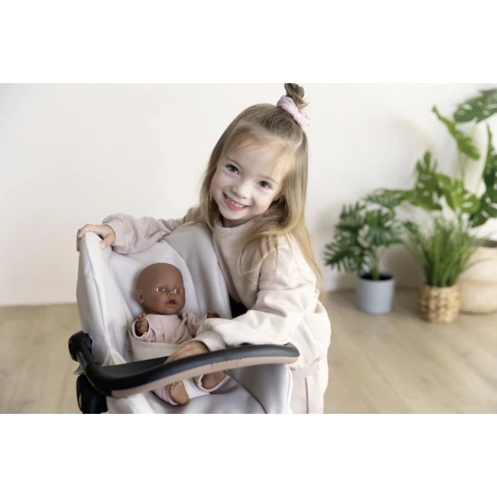 Autosedačka a židlička 3 v 1 Maxi Cosi pro panenky béžová – Smoby SM240245