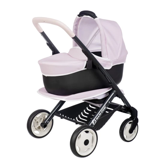 Kombinovaný kočárek Maxi Cosi pro panenky světle růžový – Smoby SM253121