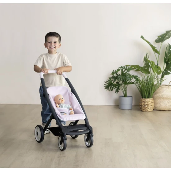 Kombinovaný kočárek Maxi Cosi pro panenky světle růžový – Smoby SM253121