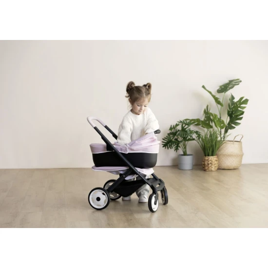 Kombinovaný kočárek Maxi Cosi pro panenky světle růžový – Smoby SM253121