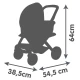 Kombinovaný kočárek Maxi Cosi pro panenky světle růžový – Smoby SM253121