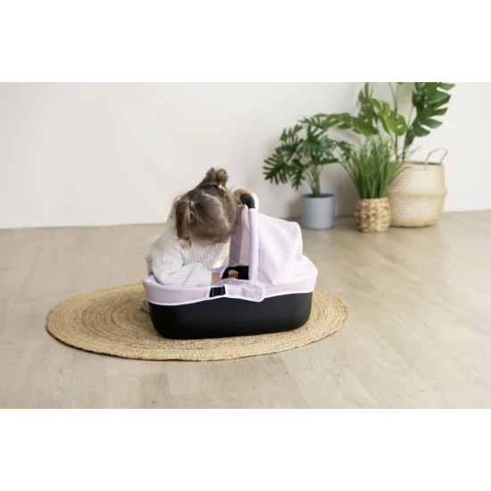 Kombinovaný kočárek Maxi Cosi pro panenky světle růžový – Smoby SM253121
