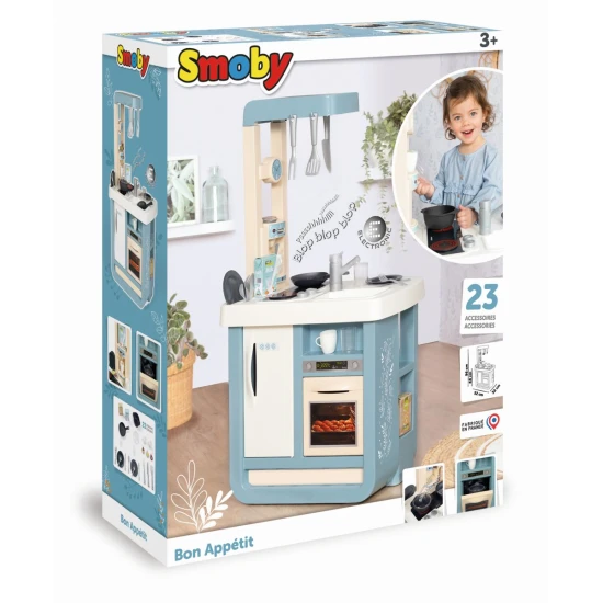 Kuchyňka Bon Appetit elektronická modrobílá – Smoby SM310824