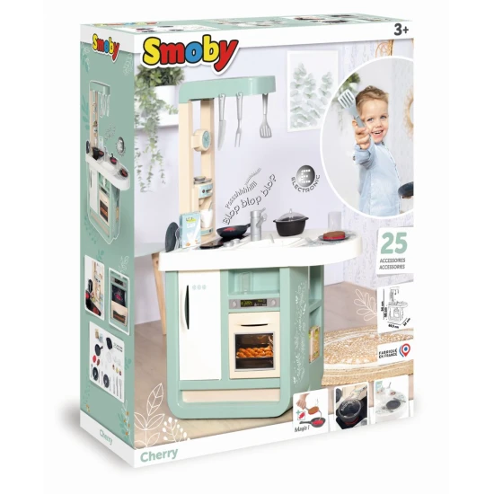 Kuchyňka Bon Appetit Cherry modrobílá elektronická – Smoby SM310914