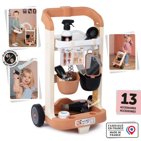 Vozík pro malou kadeřnici s příslušenstvím – Smoby SM320172