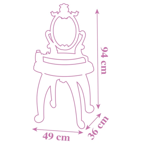 Disney Princess toaletní stolek se židličkou 2 v 1 – Smoby SM320250