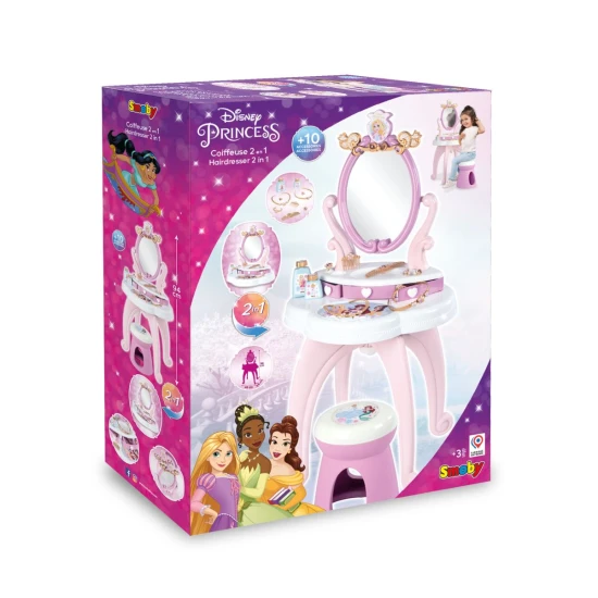 Disney Princess toaletní stolek se židličkou 2 v 1 – Smoby SM320250