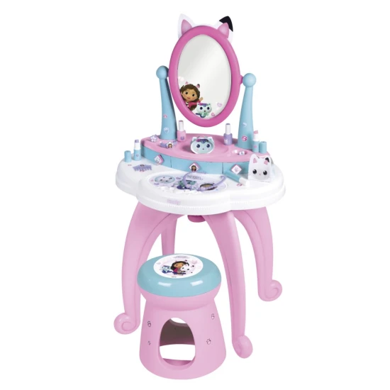 Gabby's Dollhouse toaletní stolek se židličkou 2 v 1 – Smoby SM320254