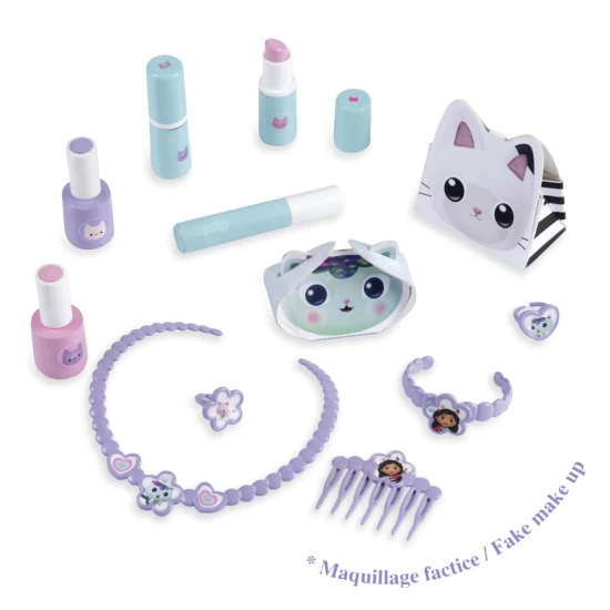 Gabby's Dollhouse toaletní stolek se židličkou 2 v 1 – Smoby SM320254