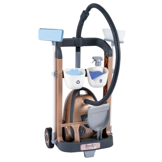 Rowenta vozík pro malou uklízečku s tyčovým vysavačem – Smoby SM330329