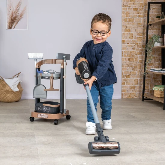 Rowenta vozík pro malou uklízečku s vysavačem a kbelíkem – Smoby SM330330