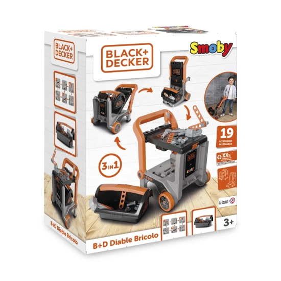 B&D Dílenský vozík s boxem na nářadí – Smoby SM360220