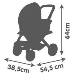 Kombinovaný kočárek Maxi Cosi pro panenky béžový