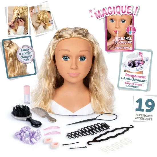 MY Beauty Česací hlava Blond Smoby MY Beauty Česací hlava Blond