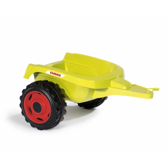 Šlapací traktor CLAAS zelený s vozíkem