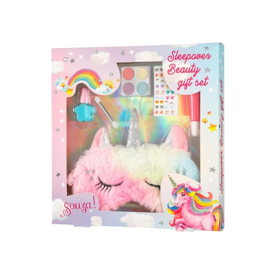 Dětská make-up sada s maskou na spaní jednorožec Dětská make-up sada s maskou na spaní jednorožec - Souza 107501
