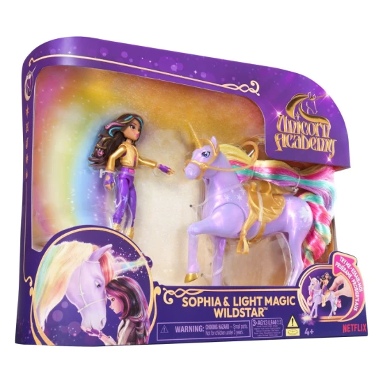 Spin Master Unicorn Academy Světelný Jednorožec a Figurka 11 cm Sophia & Wildstar
