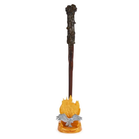 Harry Potter – Magical Collector Wand | Sběratelská hůlka s podstavcem a doplňkem Harry Potter Sběratelská hůlka čaroděje 30 cm s kovovým podstavcem a doplňkem Magical Creatures