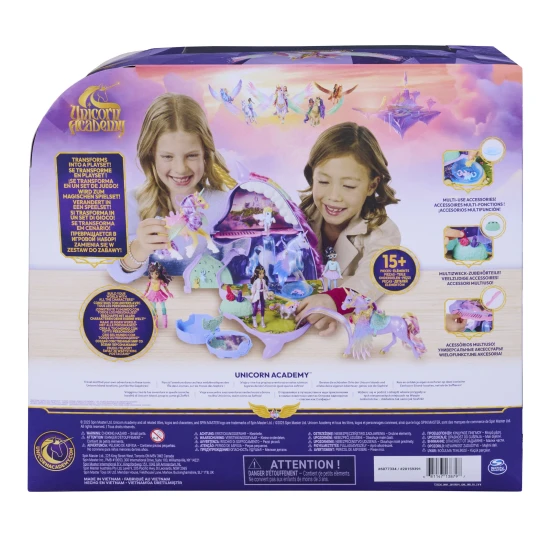 Spin Master Unicorn Academy Česací Hlava Rozložitelná na Hrací Set