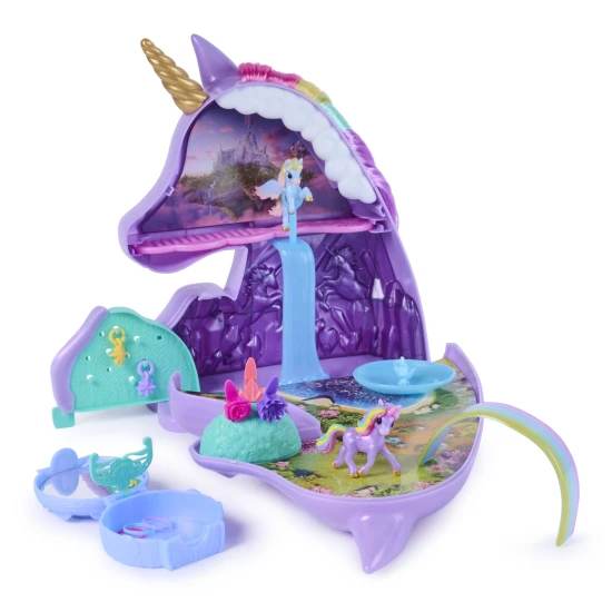 Spin Master Unicorn Academy Česací Hlava Rozložitelná na Hrací Set