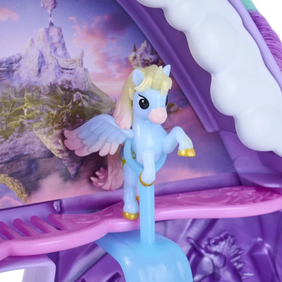 Spin Master Unicorn Academy Česací Hlava Rozložitelná na Hrací Set