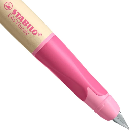 Stabilo Plnicí pero EASYbirdy pro začátečníky Růžové pro leváky STABILO EASYbirdy – Ergonomické plnicí pero pro pohodlné psaní