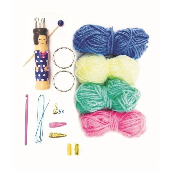 Kreativni sada s pletaci panenkou – pleteni pro deti