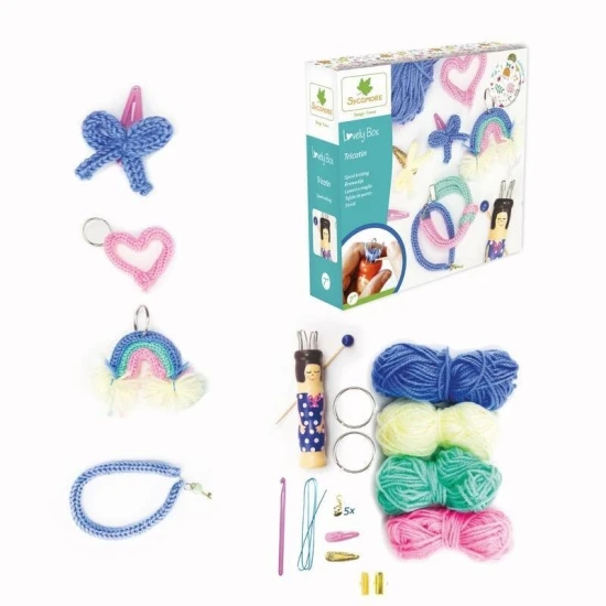 Kreativni sada s pletaci panenkou – pleteni pro deti