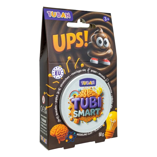 Tubi Smart modelovací hmota UPS 50g – hnědá trblietavá hmota