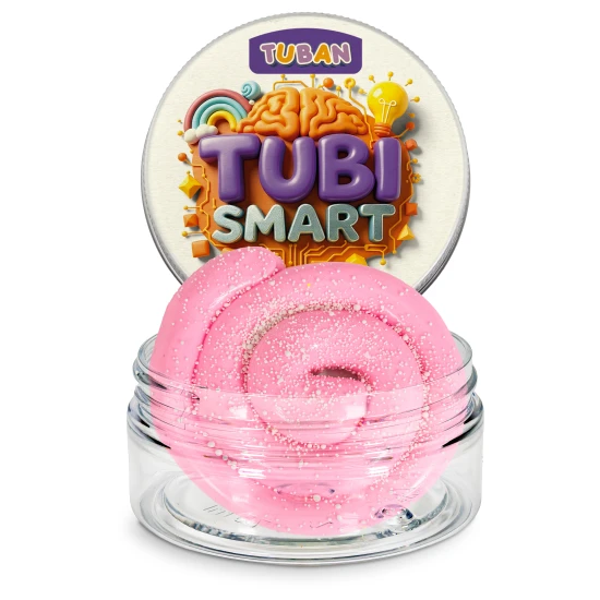 Tubi Smart Modelovací hmota Milky Pink 50g – růžová hmota s kuličkami
