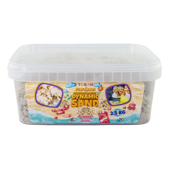 Dynamický písek bezbarvy, natural. Balení v boxu 2,5 kg.