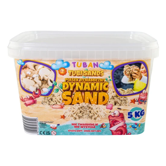 Dynamický písek bezbarvy, natural. Balení v boxu 5 kg