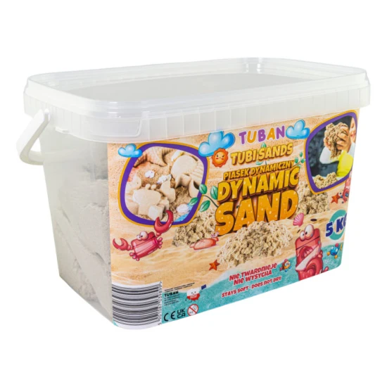 Dynamický písek bezbarvy, natural. Balení v boxu 5 kg