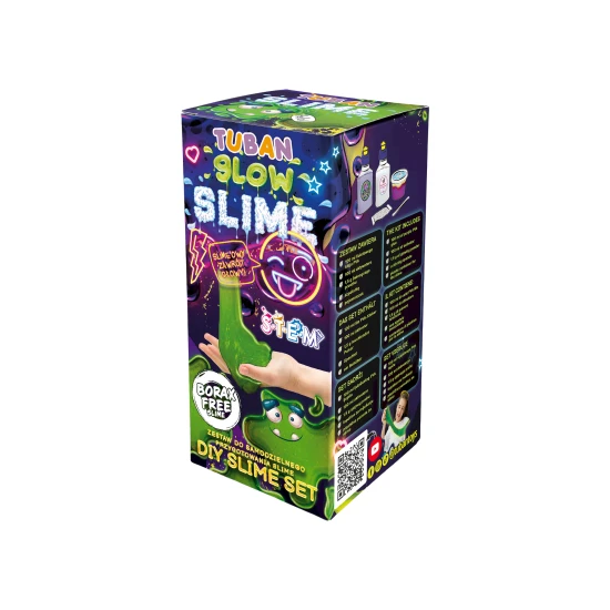 DIY Slime Sada na výrobu slizu Glow in the dark pro děti. Vyrobte si svůj vlastní sliz