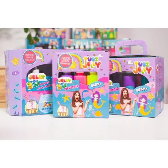Tubi Jelly Kreativní set XL Mořská panna na tvorbu 3D figurek