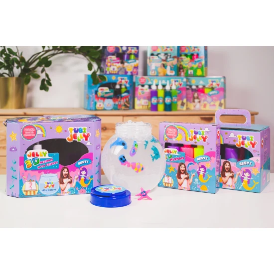 Tubi Jelly Kreativní set s akváriem XL Mořská panna na tvorbu 3D figurek